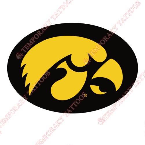 Iowa Hawkeyes Customize Temporary Tattoos Stickers NO.4652
